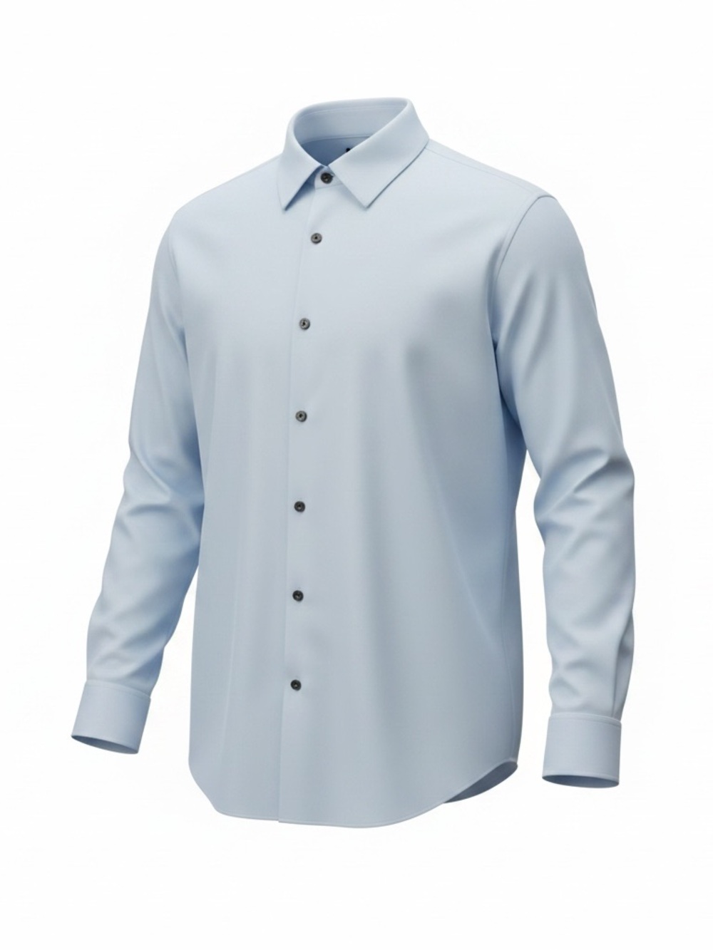 DKNY Men's Large Baby Blue Long Sleeve Dress Shirt Button Front Classic L